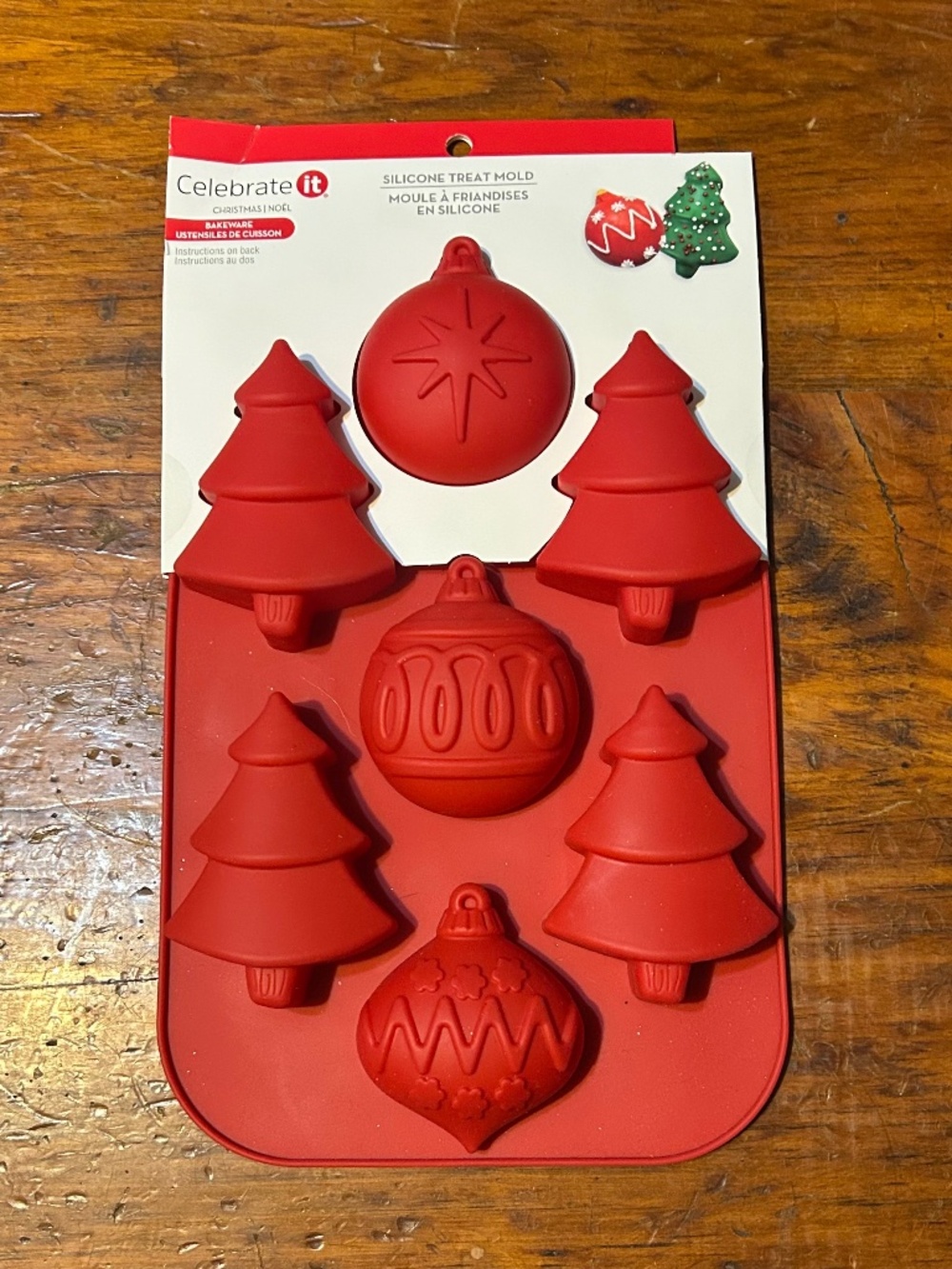 Celebrate it Christmas Silicone Treat Trees & Ornaments Candy Mold